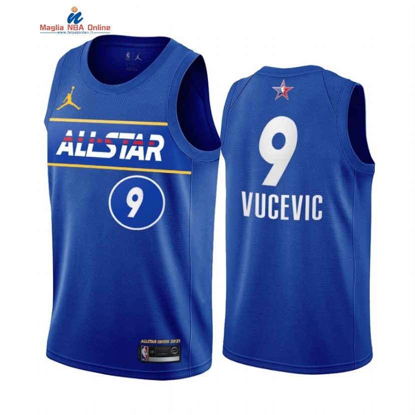 Maglia NBA 2021 All Star #9 Nikola Vucevic Blu Acquista