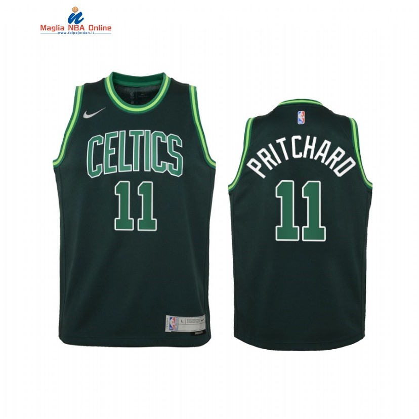 Maglia NBA Bambino Earned Edition Boston Celtics #11 Payton Pritchard Verde 2021 Acquista