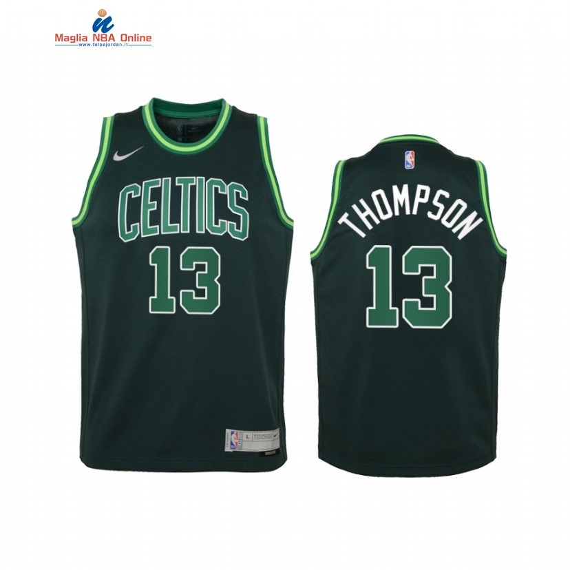 Maglia NBA Bambino Earned Edition Boston Celtics #13 Tristan Thompson Verde 2021 Acquista