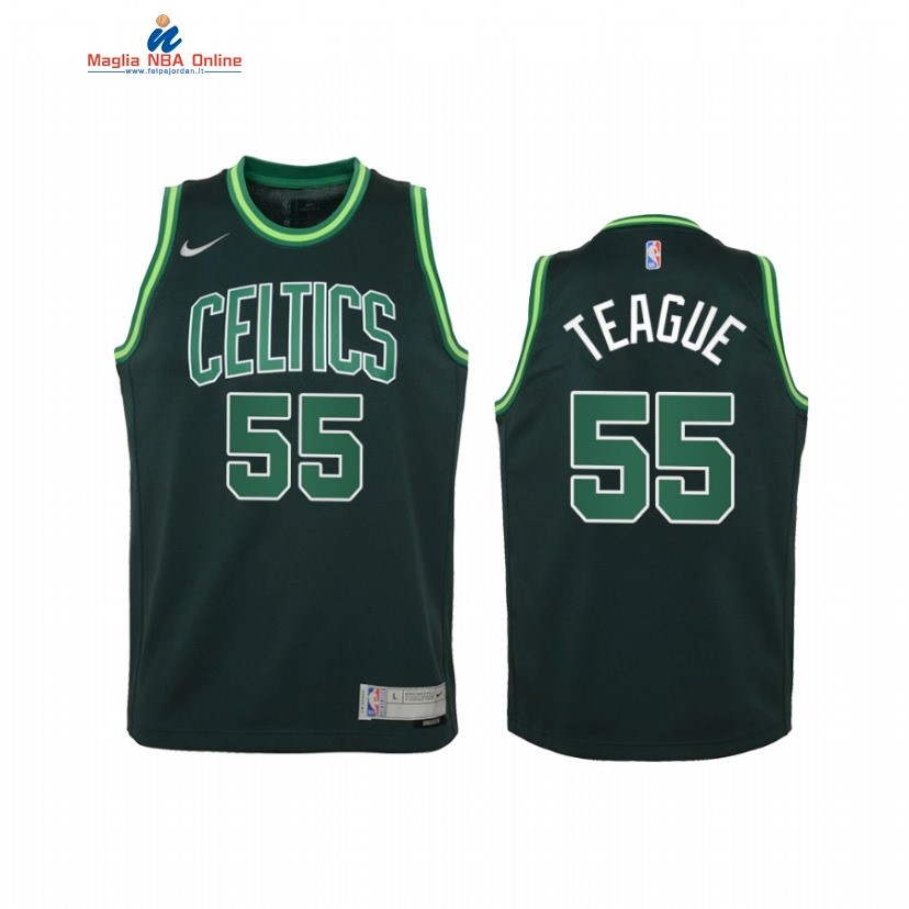 Maglia NBA Bambino Earned Edition Boston Celtics #55 Jeff Teague Verde 2021 Acquista