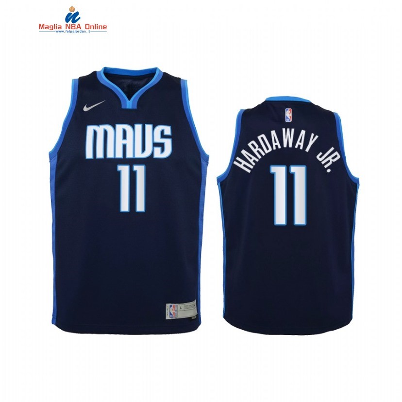 Maglia NBA Bambino Earned Edition Dallas Mavericks #11 Tim Hardaway Jr. Marino 2021 Acquista