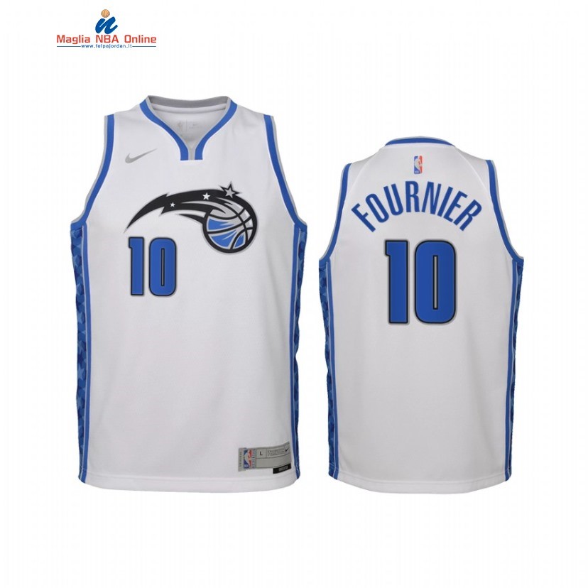 Maglia NBA Bambino Earned Edition Orlando Magic #10 Evan Fournier Bianco 2021 Acquista