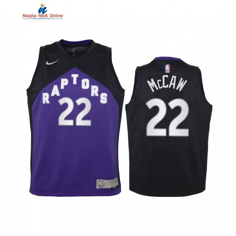 Maglia NBA Bambino Earned Edition Toronto Raptors #22 Patrick McCaw Porpora 2021 Acquista