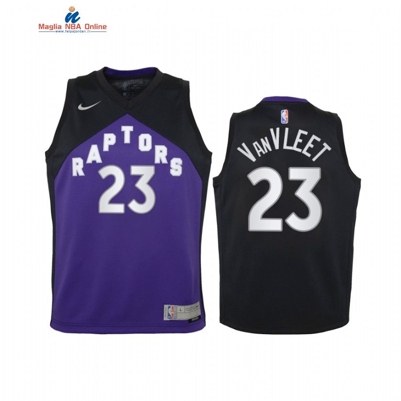 Maglia NBA Bambino Earned Edition Toronto Raptors #23 Fred VanVleet Porpora 2021 Acquista