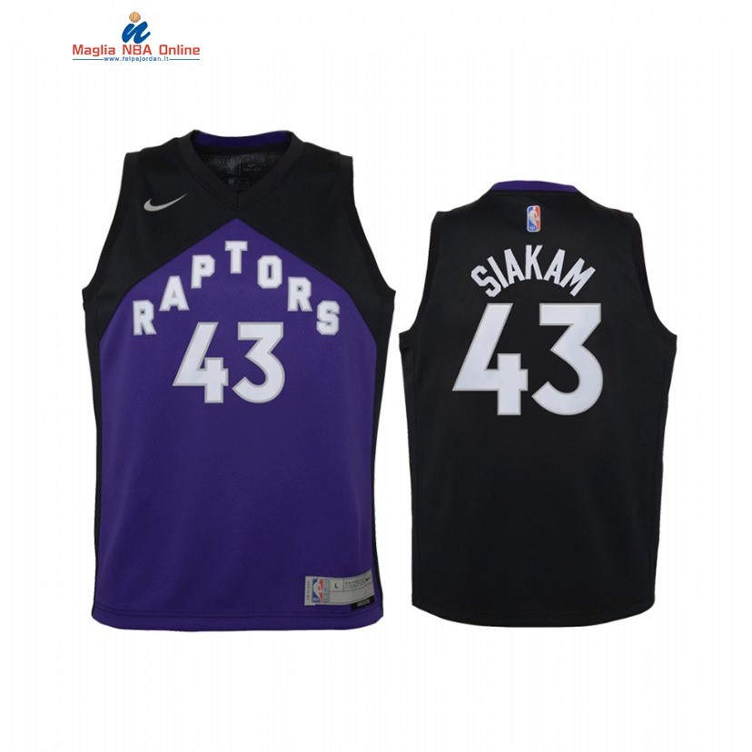 Maglia NBA Bambino Earned Edition Toronto Raptors #43 Pascal Siakam Porpora 2021 Acquista