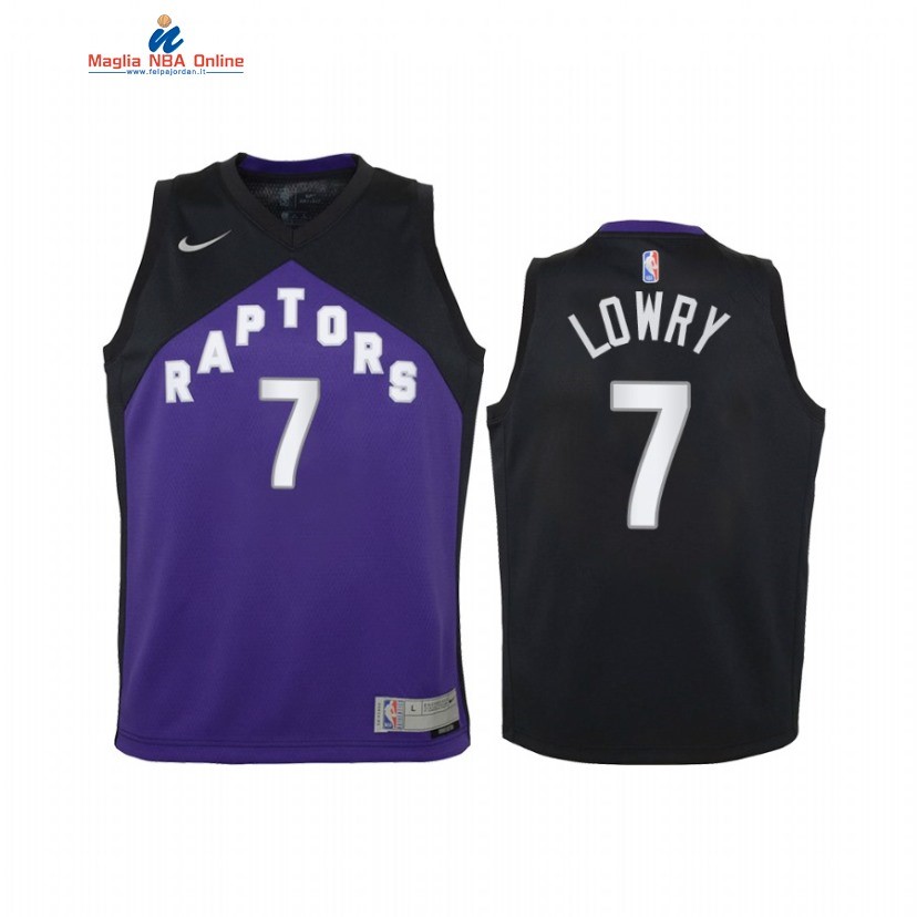 Maglia NBA Bambino Earned Edition Toronto Raptors #7 Kyle Lowry Porpora 2021 Acquista