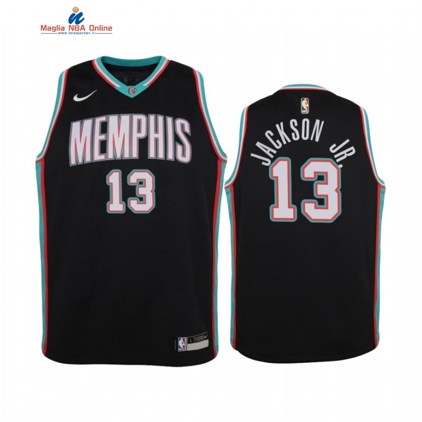Maglia NBA Bambino Memphis Grizzlies #13 Jaren Jackson Jr. Nero Hardwood Classics 2020-21 Acquista
