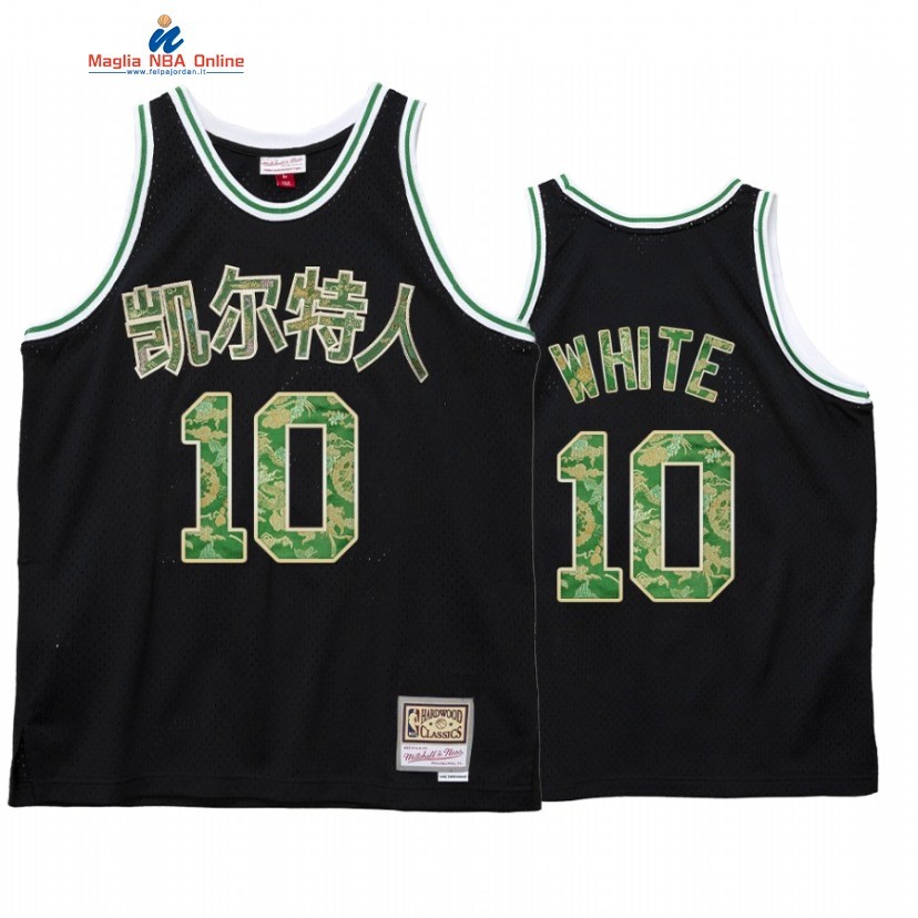 Maglia NBA Boston Celtics #10 Jo Jo White CNY Nero Hardwood Classics 2021 Acquista