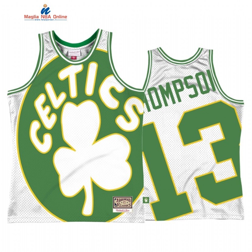 Maglia NBA Boston Celtics #13 Tristan Thompson Big Face 2 Bianco Hardwood Classics Acquista