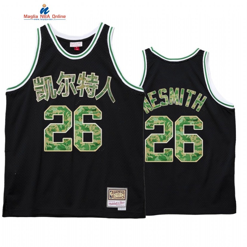 Maglia NBA Boston Celtics #26 Aaron Nesmith CNY Nero Hardwood Classics 2021 Acquista