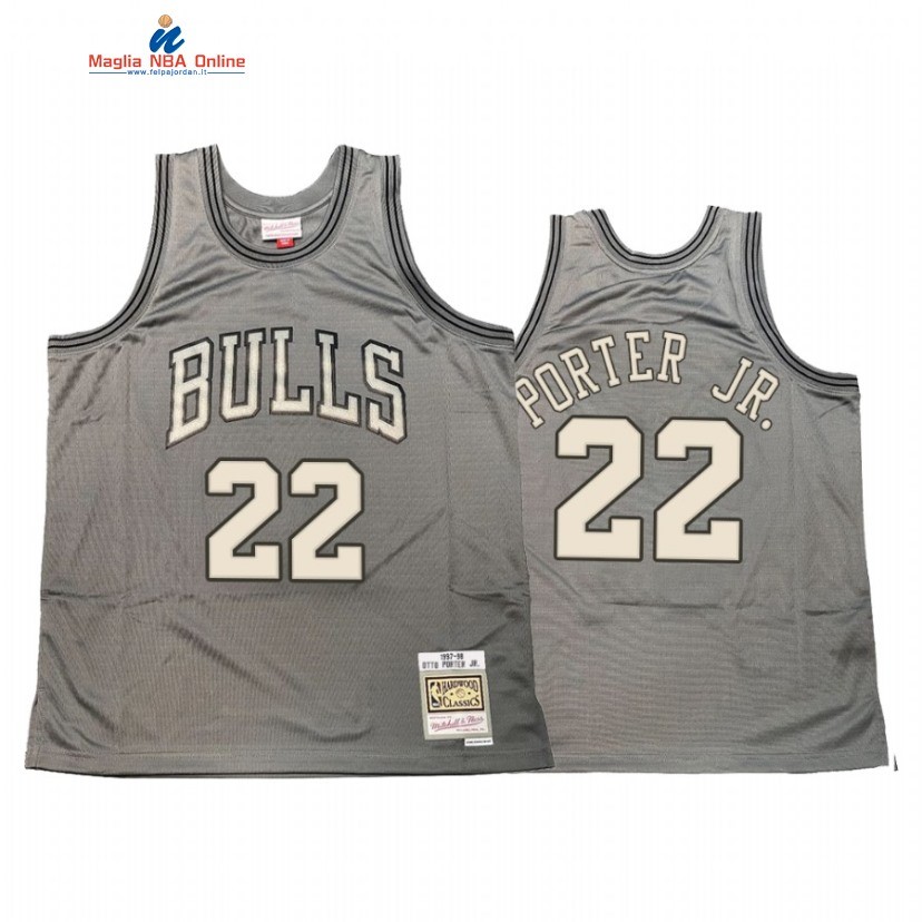 Maglia NBA Chicago Bulls #22 Otto Porter Jr. Grigio Hardwood Classics Acquista