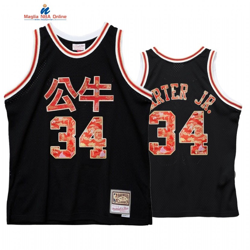 Maglia NBA Chicago Bulls #34 Wendell Carter Jr. CNY Nero Hardwood Classics Acquista