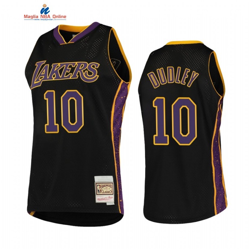 Maglia NBA Los Angeles Lakers #10 Jared Dudley Nero Hardwood Classics Acquista