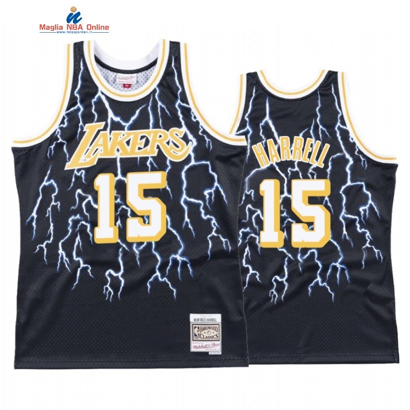 Maglia NBA Los Angeles Lakers #15 Montrezl Harrell Nero Hardwood Classics 2021 Acquista