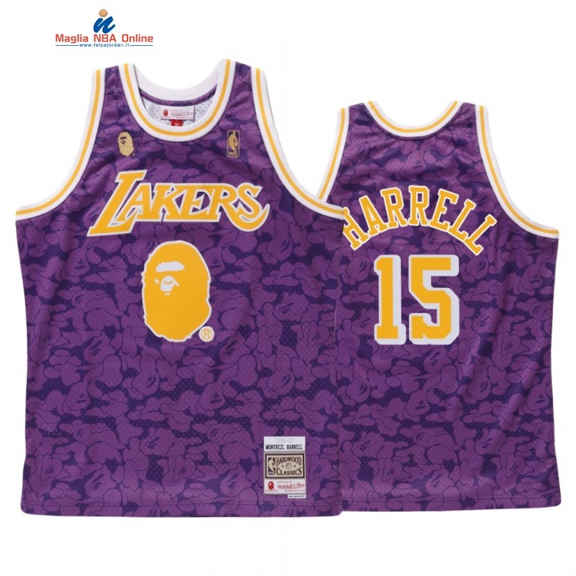 Maglia NBA Los Angeles Lakers #15 Montrezl Harrell Porpora Hardwood Classics 2021 Acquista
