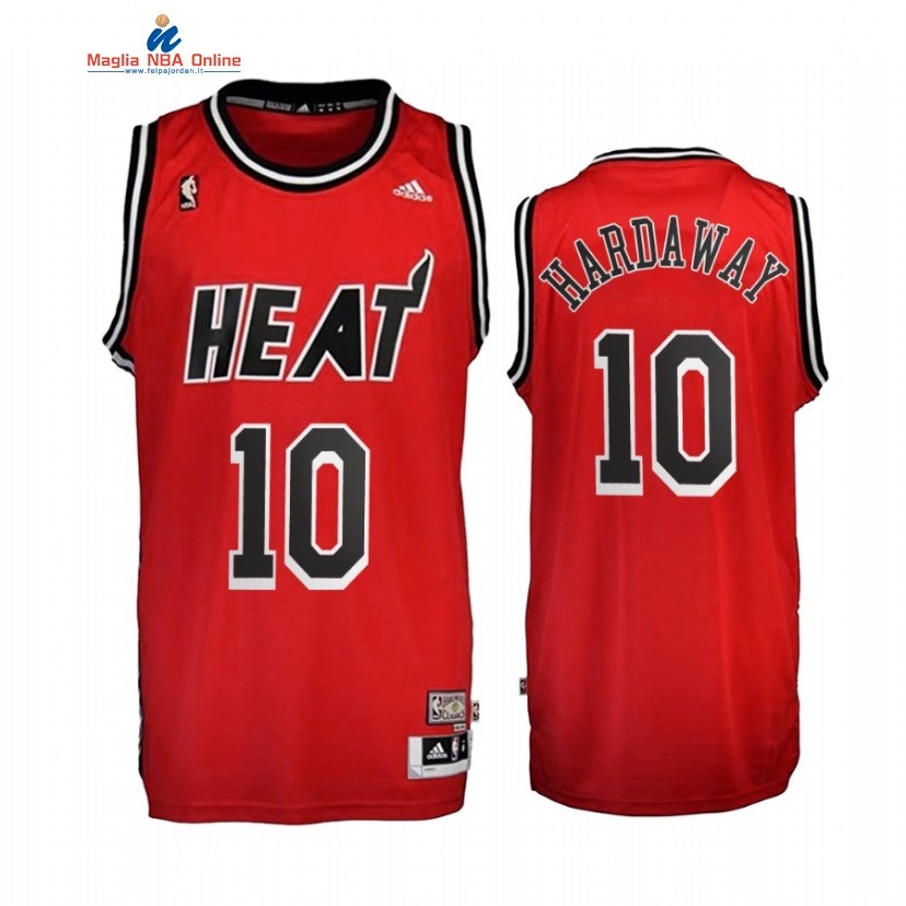 Maglia NBA Miami Heat #10 Tim Hardaway Rosso Throwback 1996-2001 Acquista