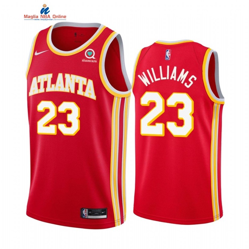 Maglia NBA Nike Atlanta Hawks #23 Lou Williams Rosso Icon Acquista