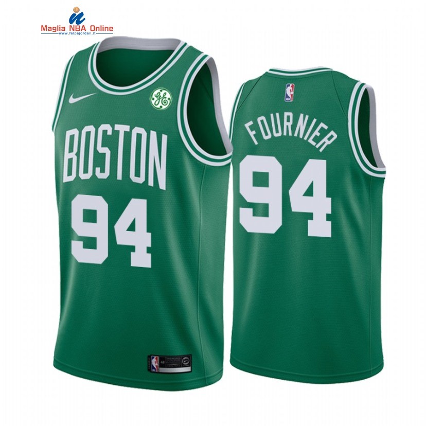 Maglia NBA Nike Boston Celtics #94 Evan Fournier Verde Icon 2021 Acquista