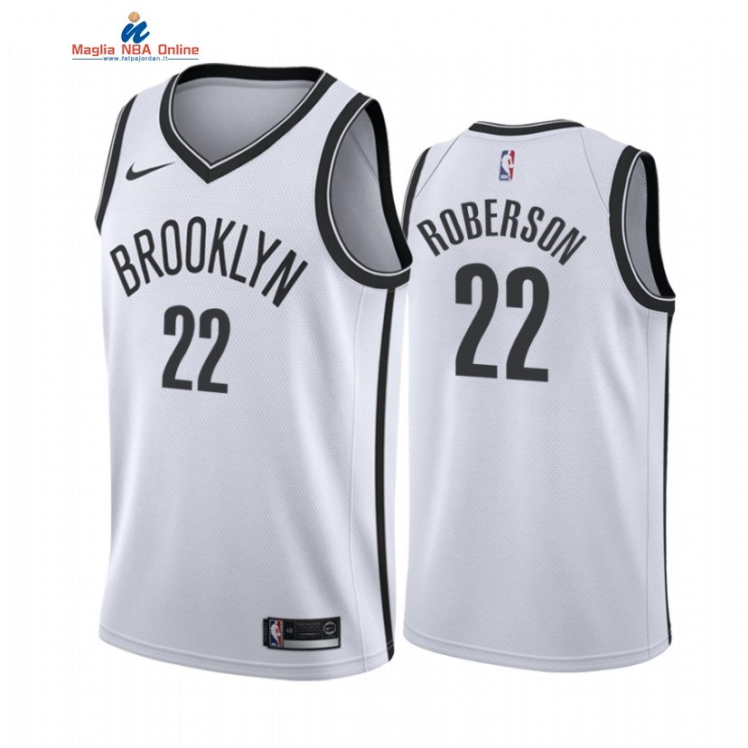 Maglia NBA Nike Brooklyn Nets #22 Andre Roberson Bianco Association 2020-21 Acquista