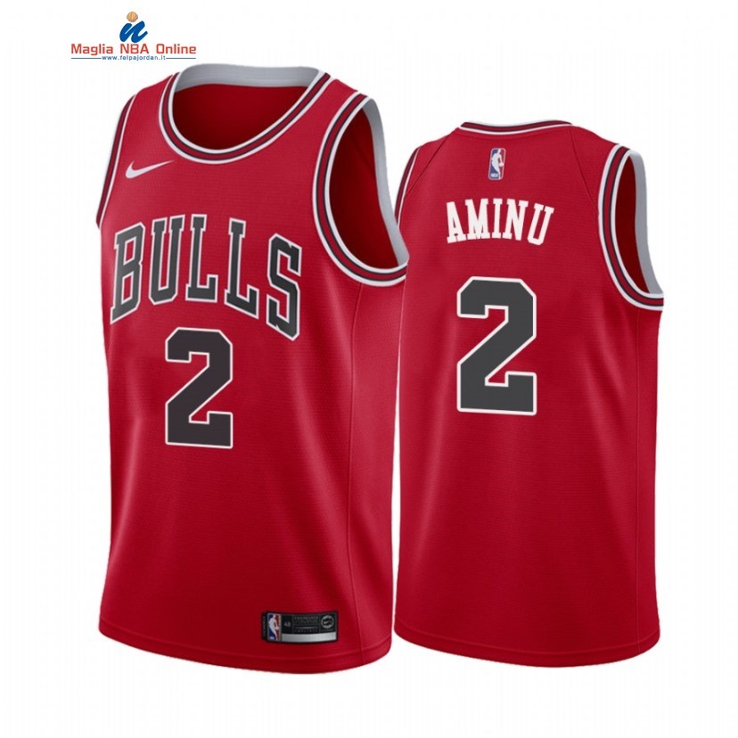 Maglia NBA Nike Chicago Bulls #2 Al Farouq Aminu Rosso Icon 2021 Acquista
