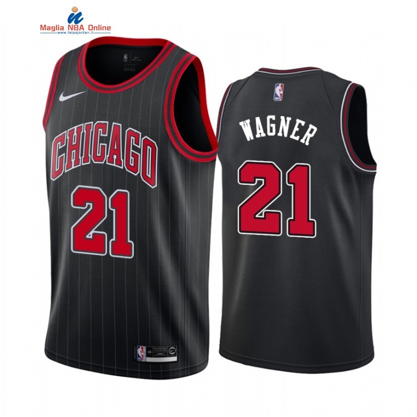 Maglia NBA Nike Chicago Bulls #21 Moritz Wagner Nero Statement 2021 Acquista