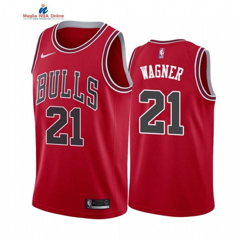 Maglia NBA Nike Chicago Bulls #21 Moritz Wagner Rosso Icon 2021 Acquista