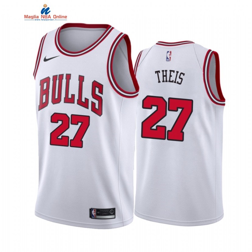 Maglia NBA Nike Chicago Bulls #27 Daniel Theis Bianco Association 2021 Acquista
