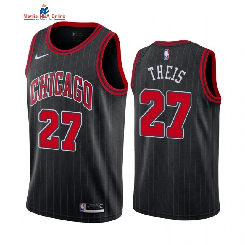 Maglia NBA Nike Chicago Bulls #27 Daniel Theis Nero Statement 2021 Acquista