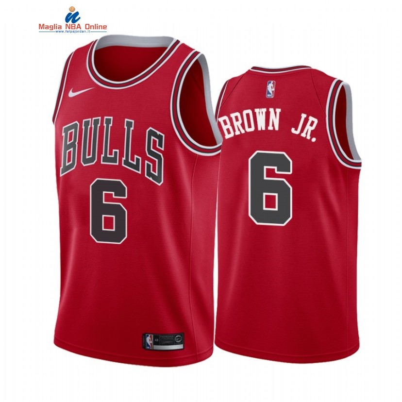 Maglia NBA Nike Chicago Bulls #6 Troy Brown Jr. Rosso Icon 2021 Acquista