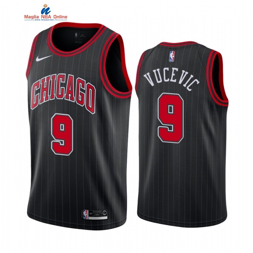 Maglia NBA Nike Chicago Bulls #9 Nikola Vucevic Nero Statement 2021 Acquista