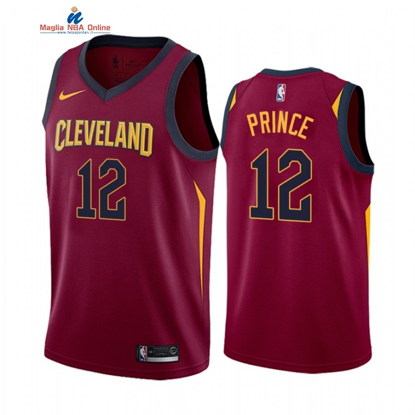 Maglia NBA Nike Cleveland Cavaliers #12 Taurean Prince Rosso Icon 2020-21 Acquista