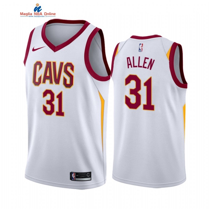 Maglia NBA Nike Cleveland Cavaliers #31 Jarrett Allen Bianco Association 2020-21 Acquista