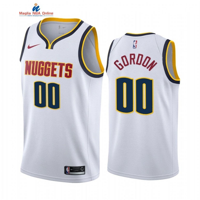 Maglia NBA Nike Denver Nuggets #00 Aaron Gordon Bianco Association 2021 Acquista