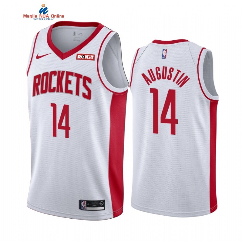 Maglia NBA Nike Houston Rockets #14 D.J. Augustin Bianco Association 2021 Acquista