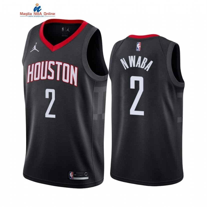 Maglia NBA Nike Houston Rockets #2 David Nwaba Nero Statement 2020-21 Acquista