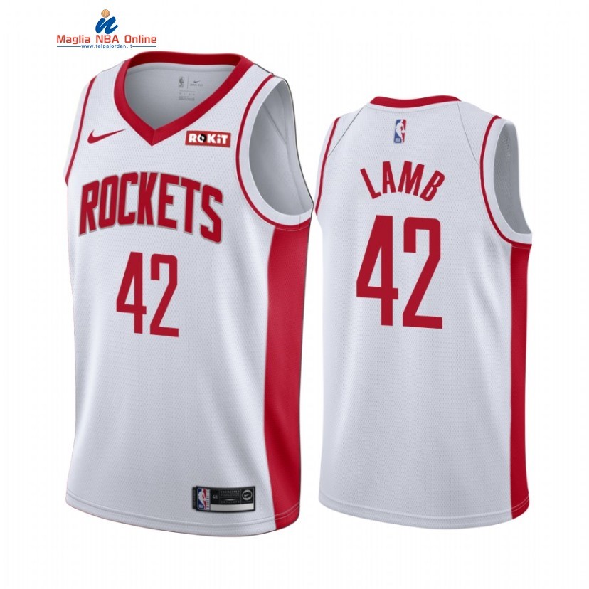 Maglia NBA Nike Houston Rockets #42 Anthony Lamb Bianco Association 2020-21 Acquista