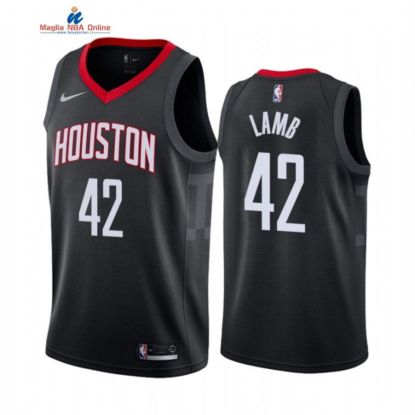Maglia NBA Nike Houston Rockets #42 Anthony Lamb Nero Statement 2020-21 Acquista