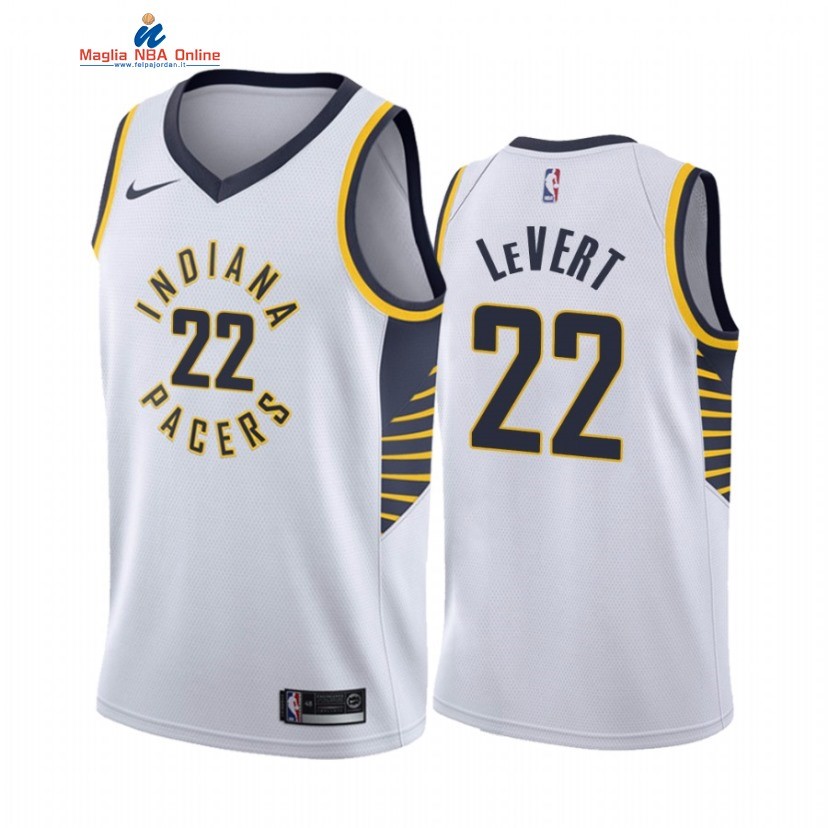 Maglia NBA Nike Indiana Pacers #22 Caris LeVert Bianco Association 2020-21 Acquista