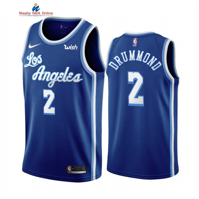 Maglia NBA Nike Los Angeles Lakers #2 Andre Drummond Blu Classics 2020-21 Acquista