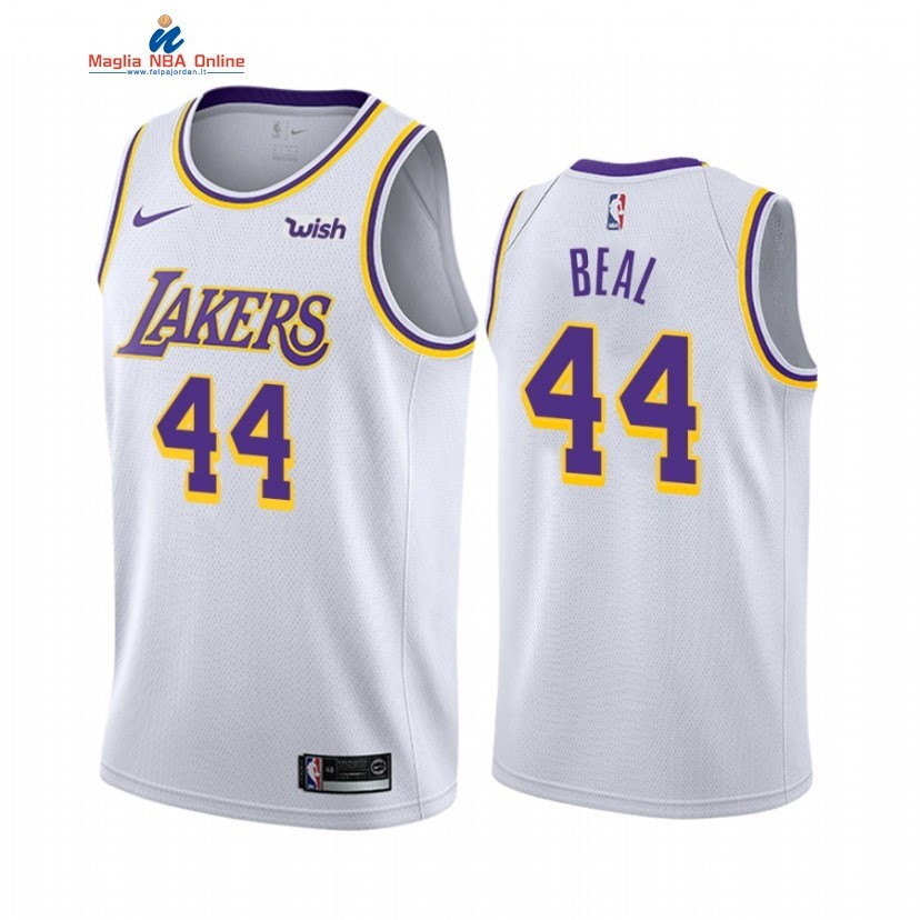 Maglia NBA Nike Los Angeles Lakers #44 Bradley Beal Bianco Association 2020-21 Acquista