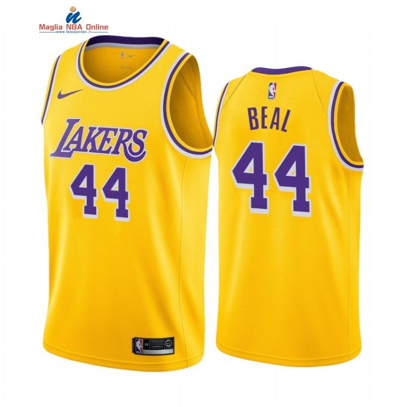 Maglia NBA Nike Los Angeles Lakers #44 Bradley Beal Giallo Icon 2020-21 Acquista