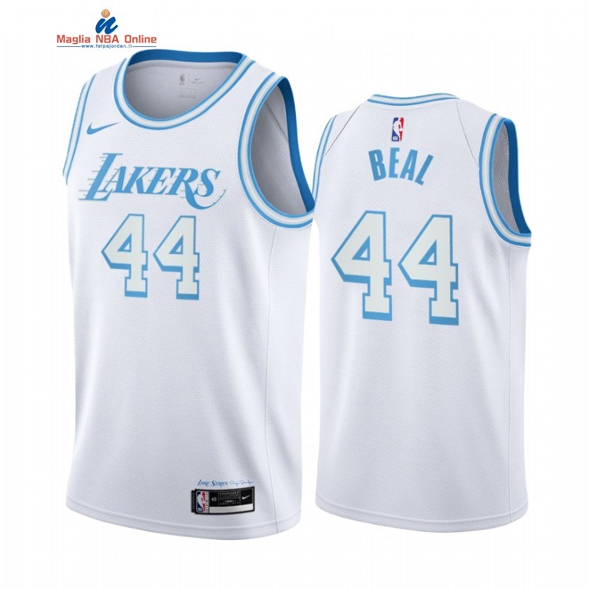 Maglia NBA Nike Los Angeles Lakers #44 Bradley Beal Nike Bianco Città 2020-21 Acquista