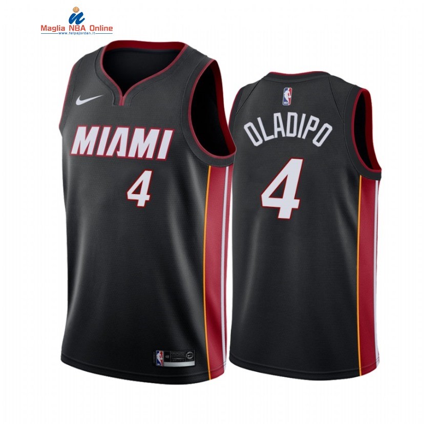 Maglia NBA Nike Miami Heat #4 Victor Oladipo Nero Statement 2021 Acquista