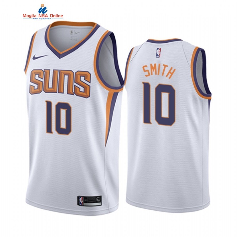 Maglia NBA Nike Phoenix Suns #10 Jalen Smith Bianco Association 2020-21 Acquista