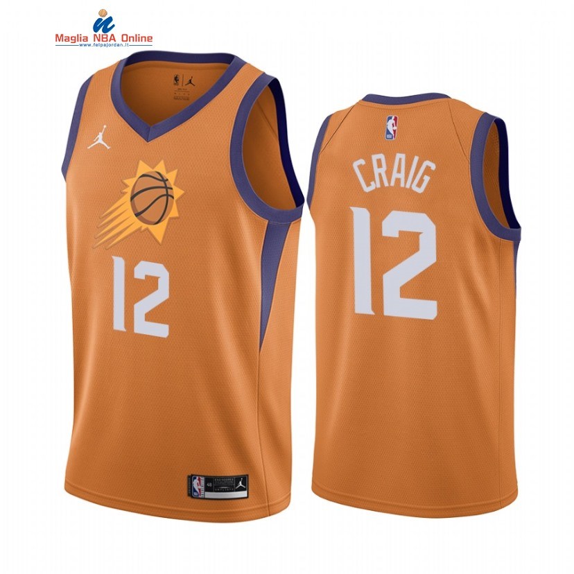 Maglia NBA Nike Phoenix Suns #12 Torrey Craig Arancia Statement 2021 Acquista