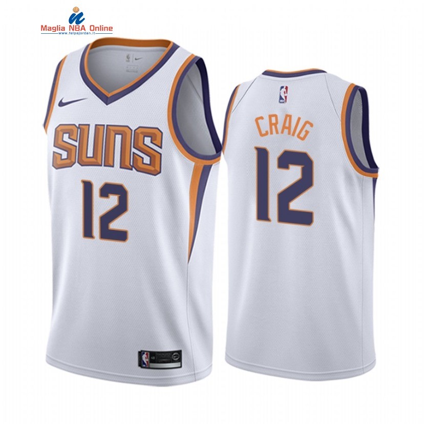 Maglia NBA Nike Phoenix Suns #12 Torrey Craig Bianco Association 2021 Acquista