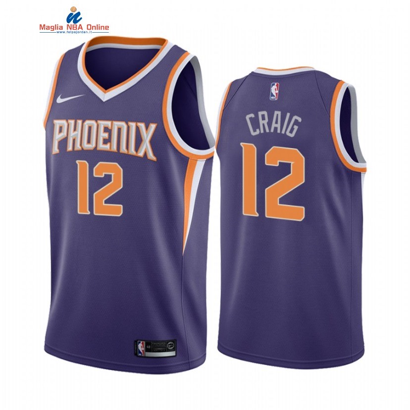 Maglia NBA Nike Phoenix Suns #12 Torrey Craig Porpora Icon 2021 Acquista