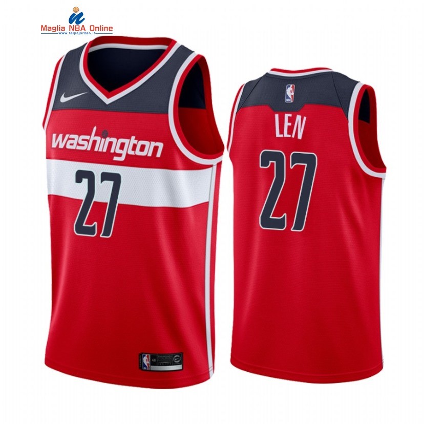 Maglia NBA Nike Washington Wizards #27 Alex Len Rosso Icon 2020-21 Acquista