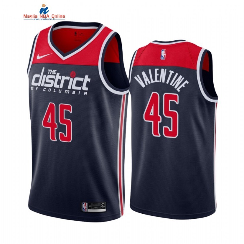 Maglia NBA Nike Washington Wizards #45 Denzel Valentine Nero Statement 2021 Acquista