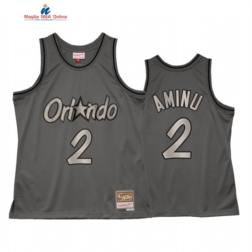 Maglia NBA Orlando Magic #2 Al Farouq Aminu Grigio Hardwood Classics 2021 Acquista